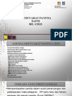 Mesyuarat Panitia Sains BIL 1/2023: 1132, Jalan Jawa 36000 Daerah Hilir Perak Perak Darul Ridzuan