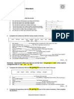 Pulse 2 Progress Test Standard: Vocabulary