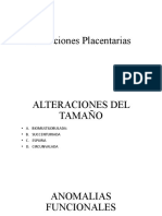 Alteraciones Placentarias