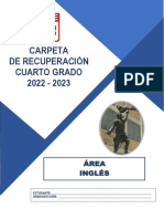 Carpeta de Recuperación Cuarto Grado 2022 - 2023: Área Inglés