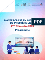 Masterclass en Médecine de Première Ligne Programme: 2 Trimestre 2023