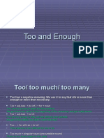 Too Much or Too Many: Understanding When to Use Too and Enough