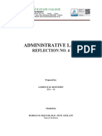 Administrative Law: Reflection No. 4