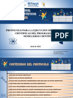 Protocolo para La Ejecucion de Las Rutas Cientificas Del Programa Nacional Semilleros Cientificos