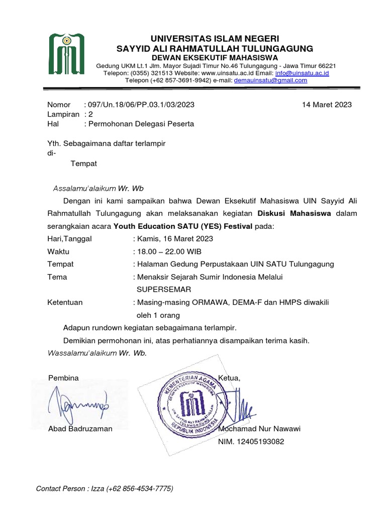 Contoh Undangan | PDF
