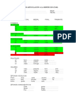 Prueba de Articulación A La Repeticion (Tar)