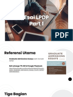 Esai LPDP Part 1 - Persiapan Menulis