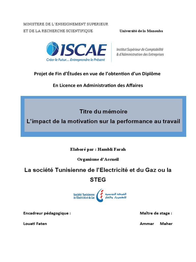 Impact de la motivation sur la performance | PDF | Motivation | Motivant