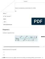 Pregunta 1: Una de Las Siguientes Alternativas No Corresponde A Operaciones Con Infinito