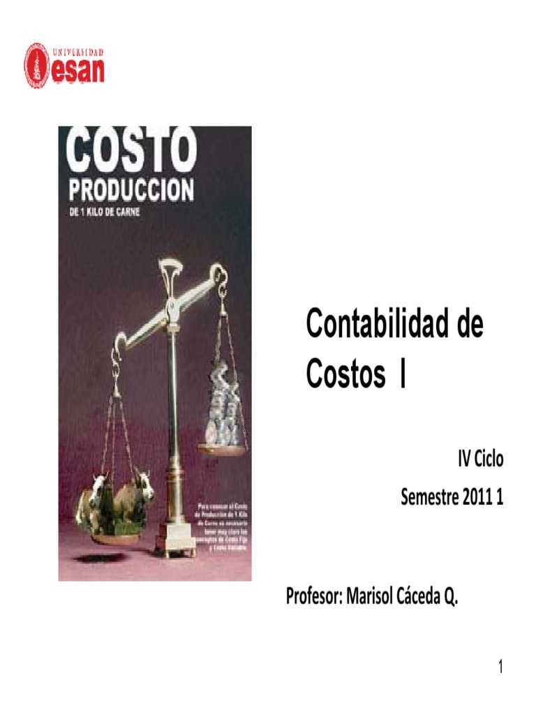 Semana 3 Contabilidad de Costos I | PDF | Costo | Inventario