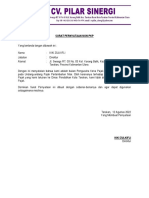 Surat Pernyataan Non PKP Pilar