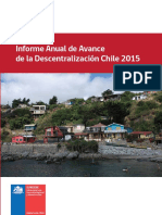 054 Informe de Avance de La Descentralización Chile 2015 SUBDERE 2016