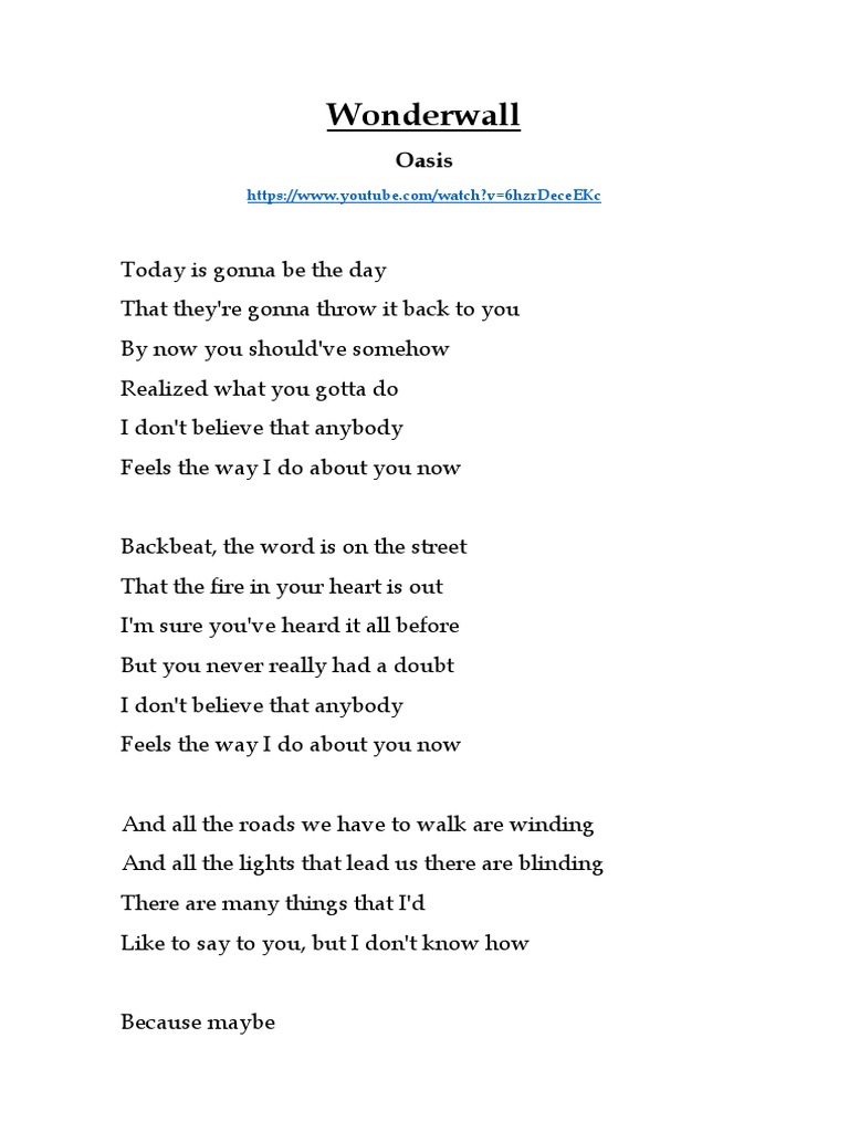 Wonderwall (Check) | PDF | Home & Garden