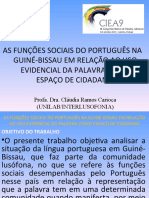 Funções sociais do português na Guiné-Bissau