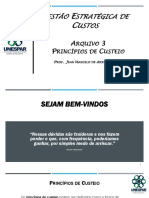 Estão Stratégica de Ustos A 3 P C: Rquivo Rincípios de Usteio