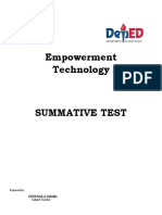 Summative Test in Empowerment Technology New Normal (Week 1&2)