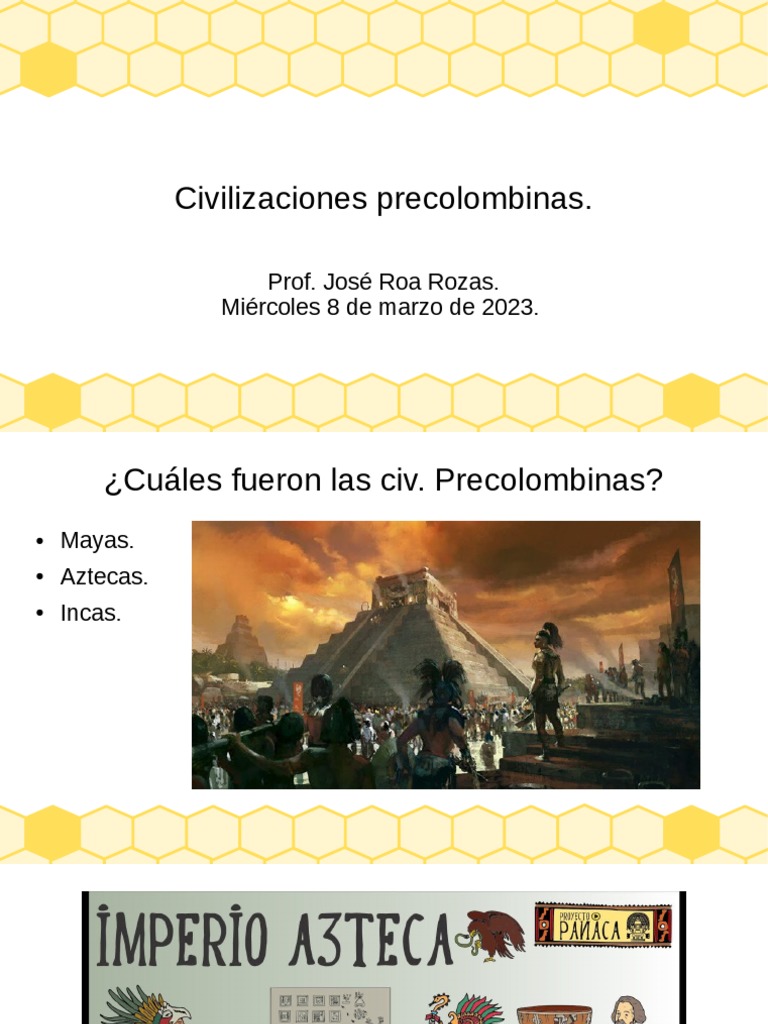 Civilizaciones Precolombinas: Mayas, Aztecas e Incas | PDF | Ciencias ...