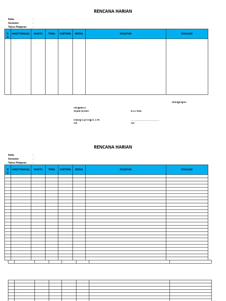 membuat rencana harian untuk meningkatkan produktivitas