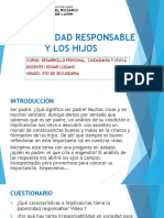 La Paternidad Responsable y Los Hijos - 5to