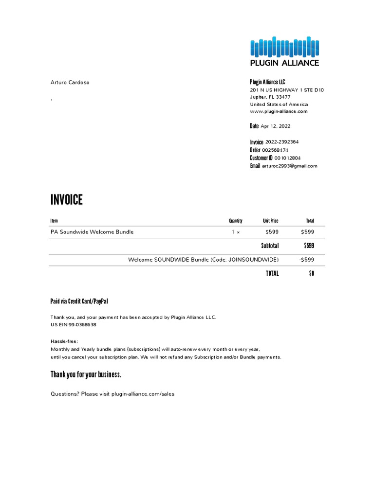 Invoice 2022 2392364 PDF