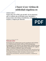 Sobre Qué Hacer Si Soy Víctima de Fraude o Publicidad Engañosa en Internet