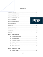 Daftar Isi: Bab I: Pendahuluan