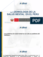 Epidemiologia de La Salud Mental en El Peru: Asignatura: Psicologia Clinica