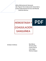 Hemostasia Y Coagulación: Sanguínea