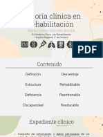 Historia Clínica en Rehabilitación: Karla Lorena Sánchez Bonilla