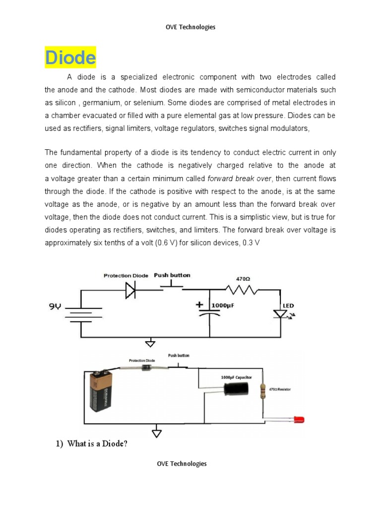 Understanding Diodes: Basics & Uses | PDF