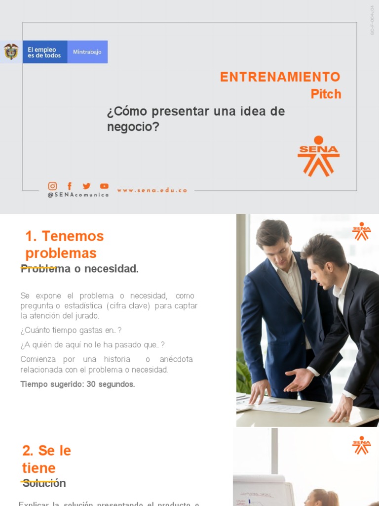 Guía para Presentar Ideas de Negocio | PDF | Iniciativa empresarial ...