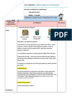 Aprendemos A Actuar Frente A Situaciones de Riesgo: Personal Social 2 Martes 11 de Abril