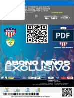 Liga Betplay 2023-1 JUNIOR: SÁB 25 FEBRERO 2023 4:00 PM Estadio Metropolitano Admisión Gral. Puerta Puente 1