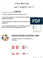 Matrices - Ch. 1.3 (Part), 1.4, 1.7