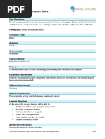 Design Documents Computer Basics