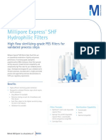 Millipore Express SHF Hydrophilic Filters: High Flow Sterilizing-Grade PES Filters For Validated Process Steps