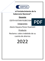 AA4 Reclamos de Comision de Cuenta de Ahorros Alanis Dayana Perez