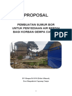 Proposal: Pembuatan Sumur Bor Untuk Penyediaan Air Bersih Bagi Korban Gempa Cianjur