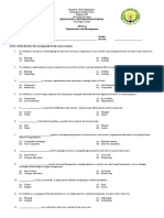 Buenavista Senior High School Test in Organization and Management Name: Grade/ Strand: Test I. Circle The Item That Corresponds To The Correct Answer