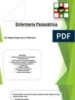 Enfermería Psiquiátrica: Enf. Miguel Ángel Orona Villafuerte