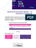 Ejercicio de Innovación Abierta v. 16 Términos & Condiciones