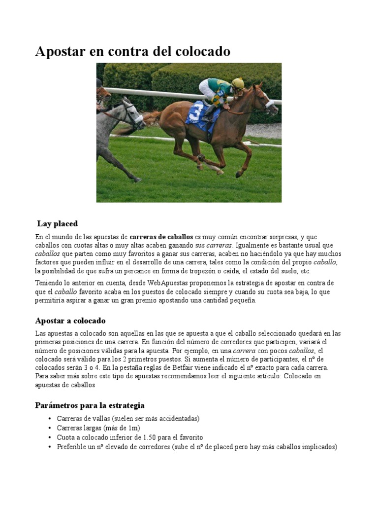 Guía básica para apostar en las carreras de caballos