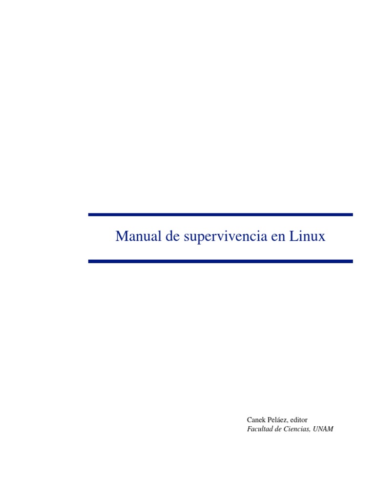 Manual de Supervivencia de Linux | PDF | Ñu | Archivo de computadora