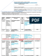 Actividades Y Fechas de Entrega Con Ajustes Correspondientes Al Segundo Perìodo