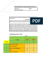 Problema Pert CPM