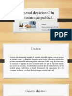 Procesul Decizional În Administrația Publică