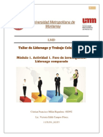 Módulo 1. Actividad 1. Foro de Investigación. Liderazgo Comparado