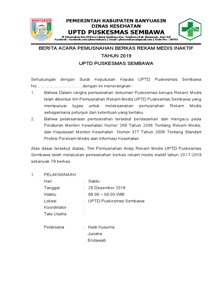 Pemusnahan Arsip Pdf