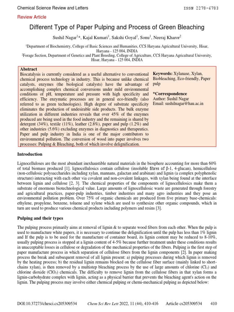 V11i44 5 CS205309534 PDF Pulp (Paper) Lignin