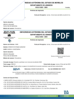 Universidad Autónoma Del Estado de Morelos: Departamento de Admisión